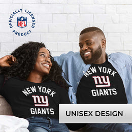 New York Giants NFL Gameday Adult Long Sleeve Shirt - Black