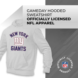 New York Giants NFL Adult Gameday Hooded Sweatshirt - Sport Gray
