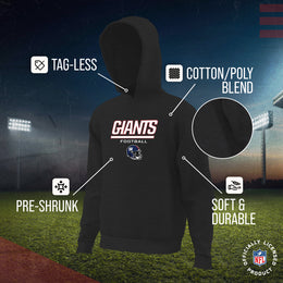 New York Giants NFL Youth Football Helmet Hood - Charcoal
