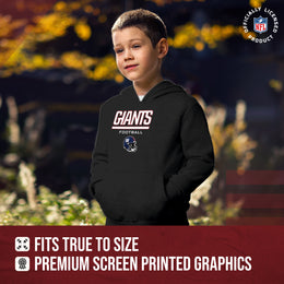 New York Giants NFL Youth Football Helmet Hood - Charcoal