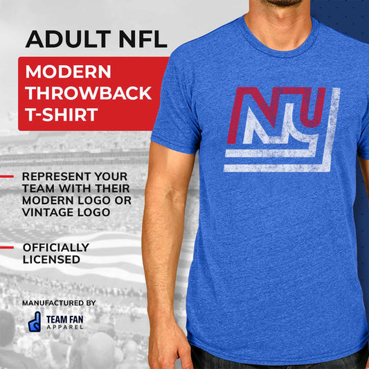 New York Giants NFL Modern Throwback T-shirt - Royal