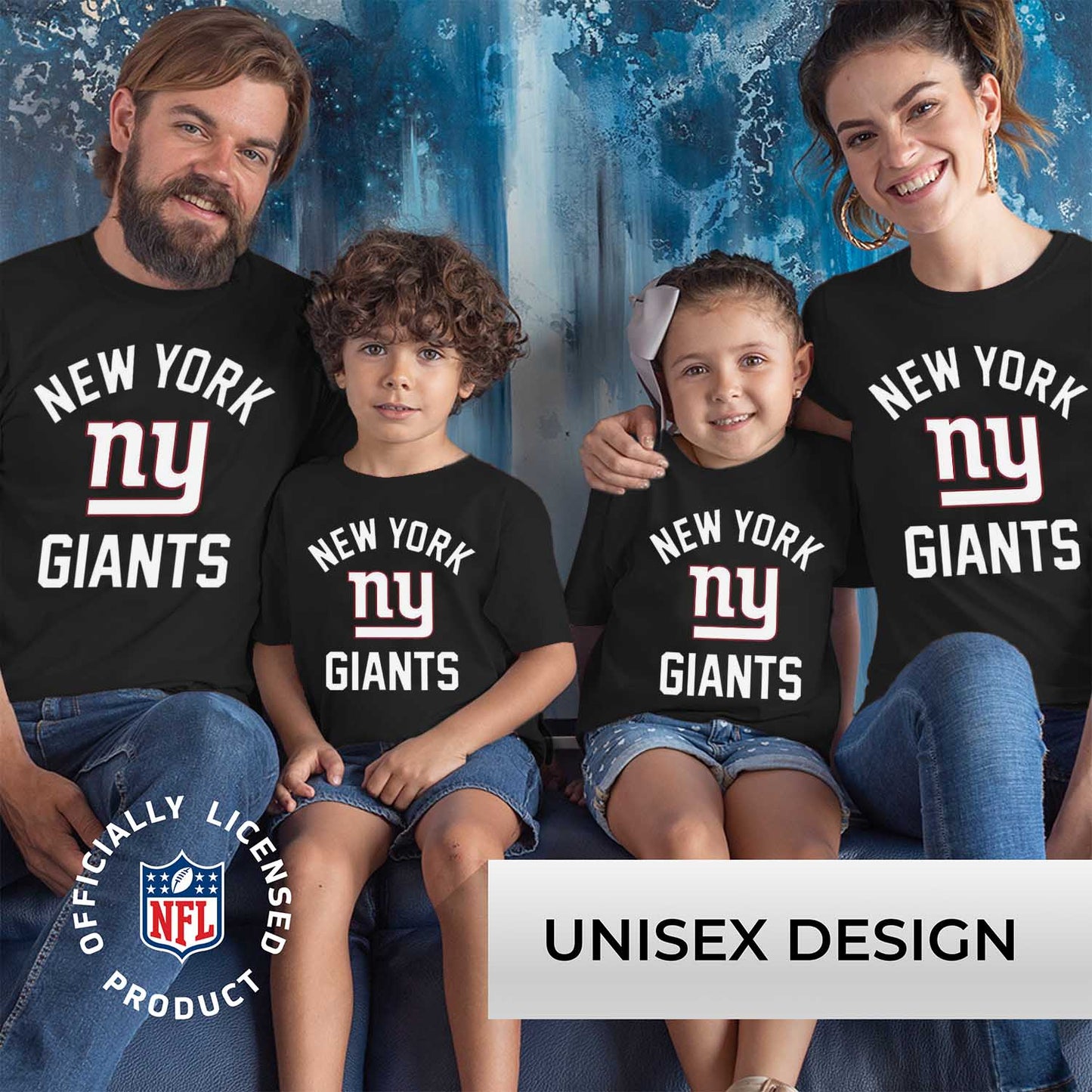 New York Giants NFL Youth Gameday Football T-Shirt - Black