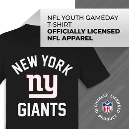 New York Giants NFL Youth Gameday Football T-Shirt - Black