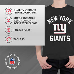 New York Giants NFL Youth Gameday Football T-Shirt - Black