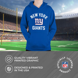 New York Giants NFL Youth Gameday Hooded Sweatshirt - Royal