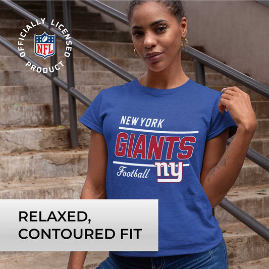 New York Giants NFL Gameday Women's Relaxed Fit T-shirt - Royal