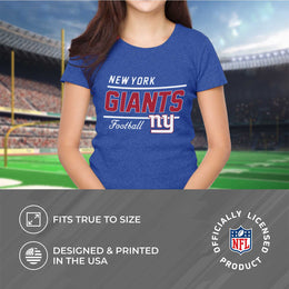 New York Giants NFL Gameday Women's Relaxed Fit T-shirt - Royal