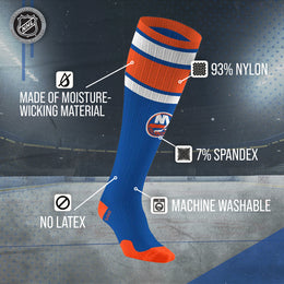 New York Islanders NHL Adult Knee High-Performance Socks - Royal