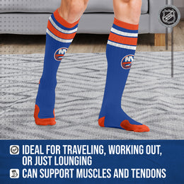New York Islanders NHL Adult Knee High-Performance Socks - Royal