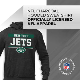 New York Jets NFL Adult Gameday Charcoal Hooded Sweatshirt - Charcoal