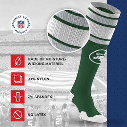 New York Jets NFL Adult Knee High-Performance Socks - Green