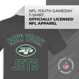 New York Jets NFL Youth Gameday Football T-Shirt - Charcoal