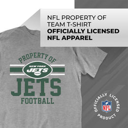 New York Jets NFL Adult Property Of T-Shirt - Sport Gray