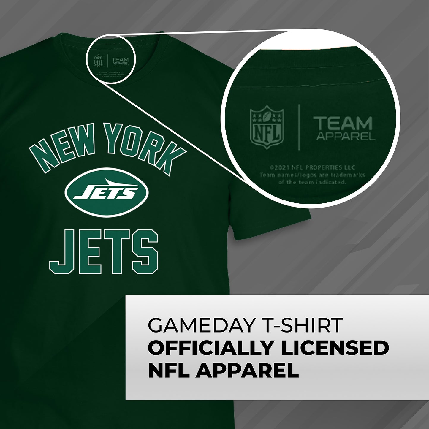 New York Jets NFL Adult Gameday T-Shirt - Forest Green