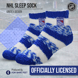 New York Rangers NHL Unisex Cozy Sleep Socks - Royal