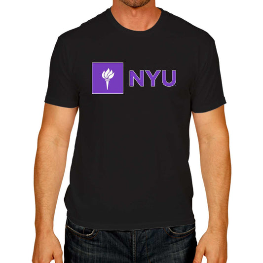 NYU Violets NCAA Adult Gameday Cotton T-Shirt - Black