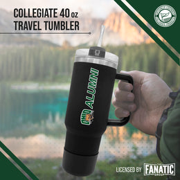 Ohio Bobcats Collegiate 40oz Stainless Steel Travel Tumbler with Handle for Alumni - Black