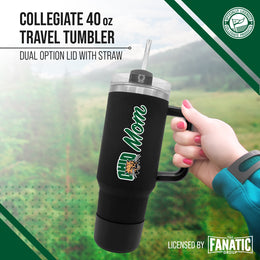 Ohio Bobcats Collegiate 40oz Stainless Steel Travel Tumbler with Handle for Mom - Black