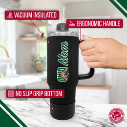 Ohio Bobcats Collegiate 40oz Stainless Steel Travel Tumbler with Handle for Mom - Black