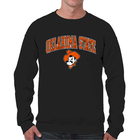 Oklahoma State Cowboys Adult Arch & Logo Soft Style Gameday Crewneck Sweatshirt - Black