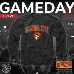 Oklahoma State Cowboys Adult Arch & Logo Soft Style Gameday Crewneck Sweatshirt - Black