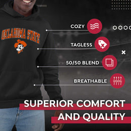 Oklahoma State Cowboys Adult Arch & Logo Soft Style Gameday Hooded Sweatshirt - Black