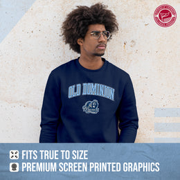 Old Dominion Monarchs Adult Arch & Logo Soft Style Gameday Crewneck Sweatshirt - Navy