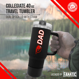 Oregon State Beavers Collegiate 40oz Stainless Steel Travel Tumbler with Handle for Dad - Black