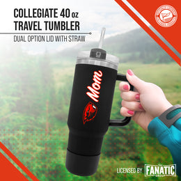 Oregon State Beavers Collegiate 40oz Stainless Steel Travel Tumbler with Handle for Mom - Black