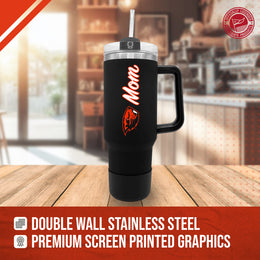 Oregon State Beavers Collegiate 40oz Stainless Steel Travel Tumbler with Handle for Mom - Black