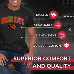 Oregon State Beavers NCAA Adult Gameday Cotton T-Shirt - Black