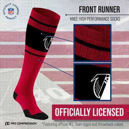 Atlanta Falcons NFL Adult Knee High-Performance Socks - Red