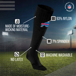 Buffalo Bills NFL Adult Knee High-Performance Socks - Black