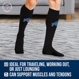 Buffalo Bills NFL Adult Knee High-Performance Socks - Black