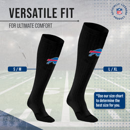 Buffalo Bills NFL Adult Knee High-Performance Socks - Black