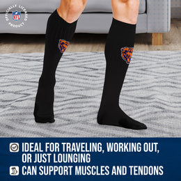 Chicago Bears NFL Adult Knee High-Performance Socks - Black