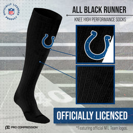 Indianapolis Colts NFL Adult Knee High-Performance Socks - Black