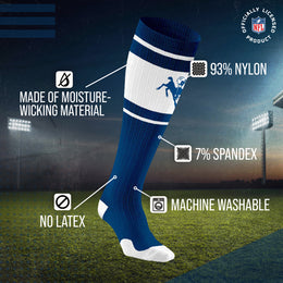 Indianapolis Colts NFL Adult Knee High-Performance Socks - Blue