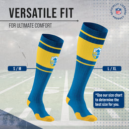 Los Angeles Chargers NFL Adult Knee High-Performance Socks - Light Blue