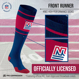 New York Giants NFL Adult Knee High-Performance Socks - Blue
