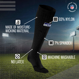 Seattle Seahawks NFL Adult Knee High-Performance Socks - Black