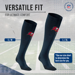 Tampa Bay Buccaneers NFL Adult Knee High-Performance Socks - Black