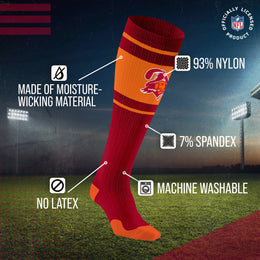 Tampa Bay Buccaneers NFL Adult Knee High-Performance Socks - Red