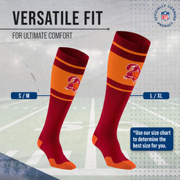 Tampa Bay Buccaneers NFL Adult Knee High-Performance Socks - Red