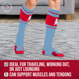 Houston Oilers NFL Adult Knee High-Performance Socks - Team Color