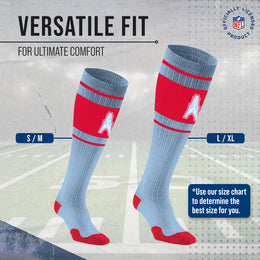 Houston Oilers NFL Adult Knee High-Performance Socks - Team Color