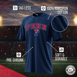 Penn Quakers NCAA Adult Gameday Cotton T-Shirt - Navy