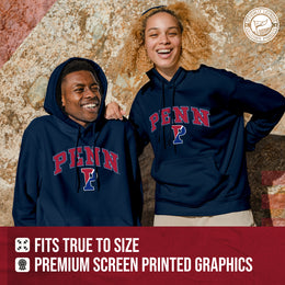 Penn Quakers Campus Colors Adult Arch & Logo Soft Style Gameday Hooded Sweatshirt  - Navy