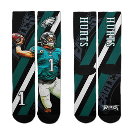 Philadelphia Eagles NFL Adult Player Stripe Sock - Black