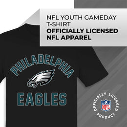 Philadelphia Eagles NFL Youth Gameday Football T-Shirt - Black